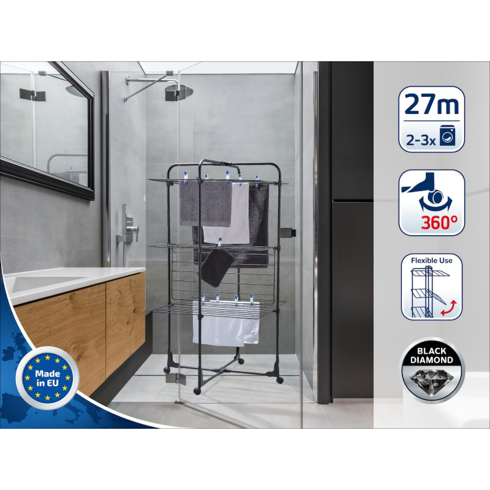 Uscator rufe LEIFHEIT Classic Tower 270, negru
