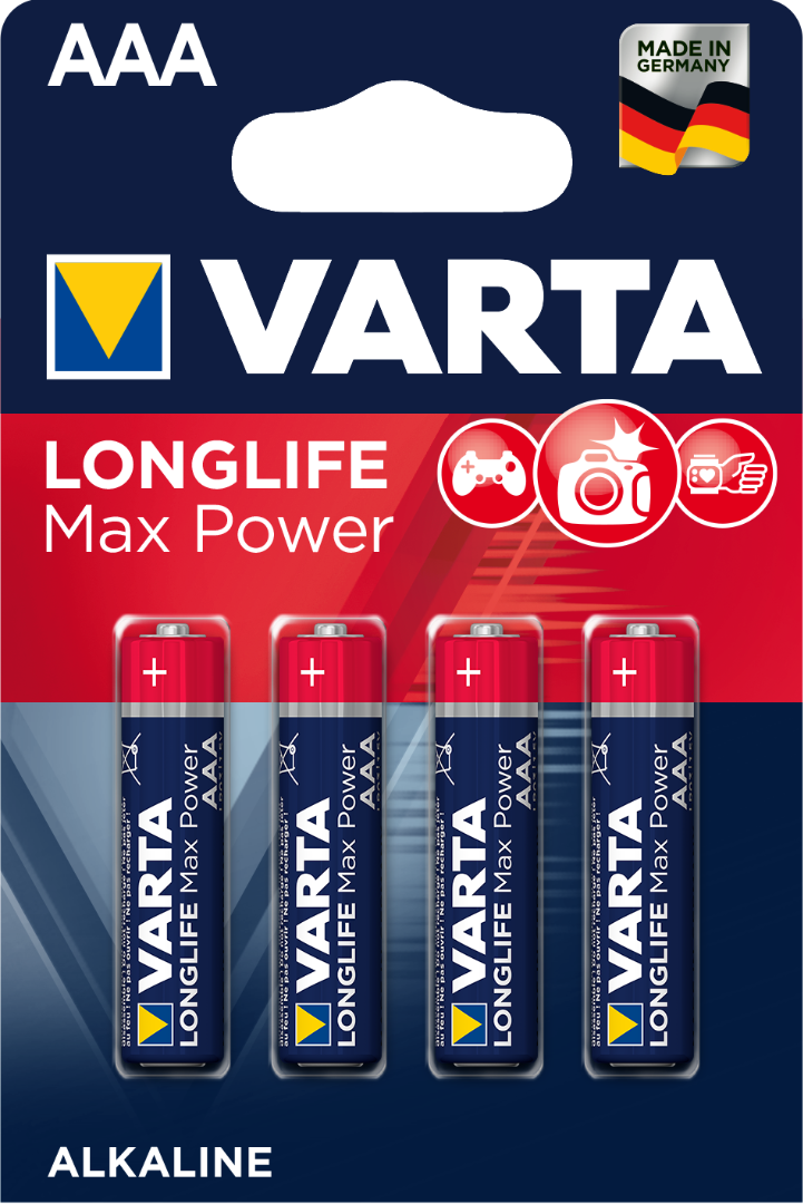 Set 4 baterii alcaline AAA  Varta