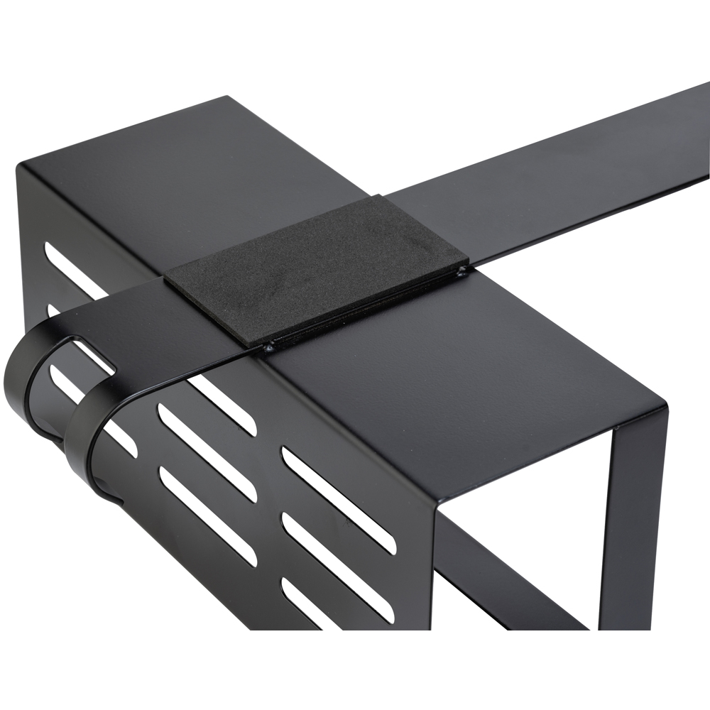 Etajera baie WENKO Bribano Uno, inox, 23 cm, negru