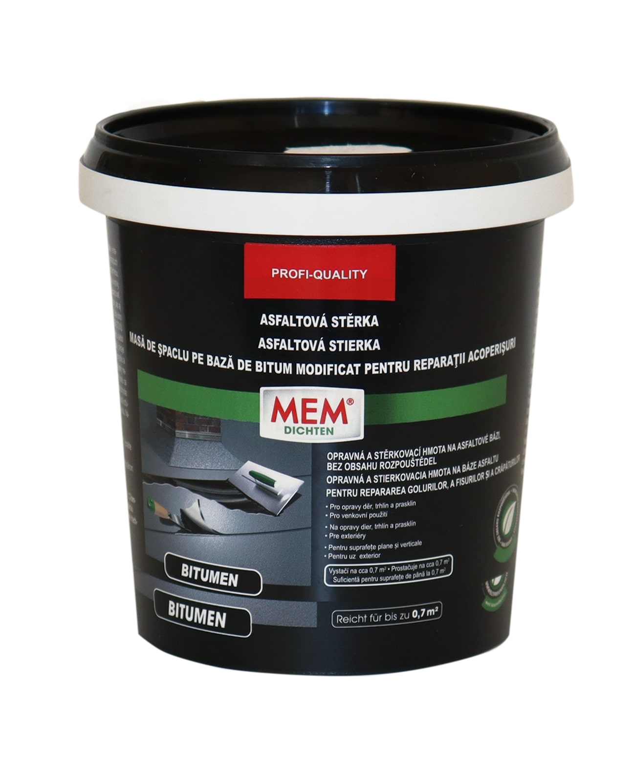 Masa de spaclu MEM, aplicare manuala, negru, 1 kg