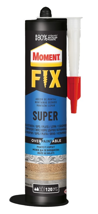Adeziv pentru polistiren si termoizolatii MOMENT Super Fix, crem, 400 g
