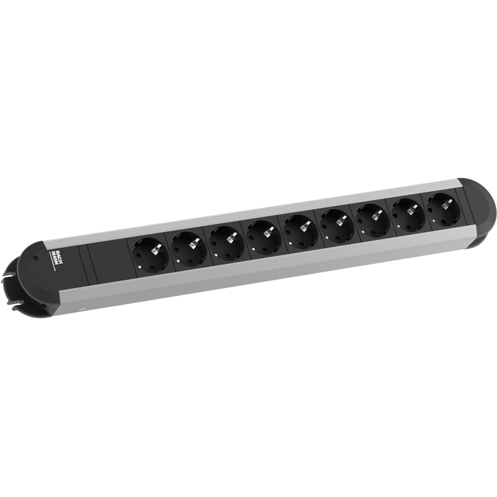 Multipriza BACHMANN Primo, 9 module, negru