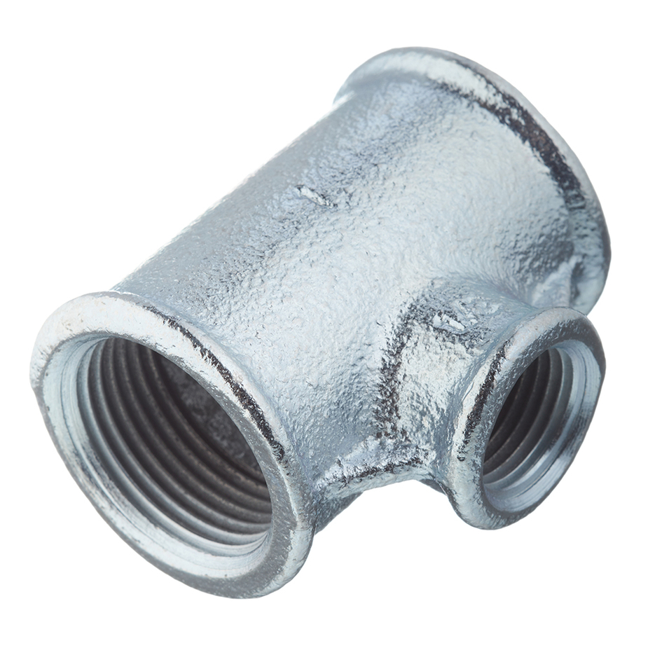 Teu interior, 1/2", metal, argintiu