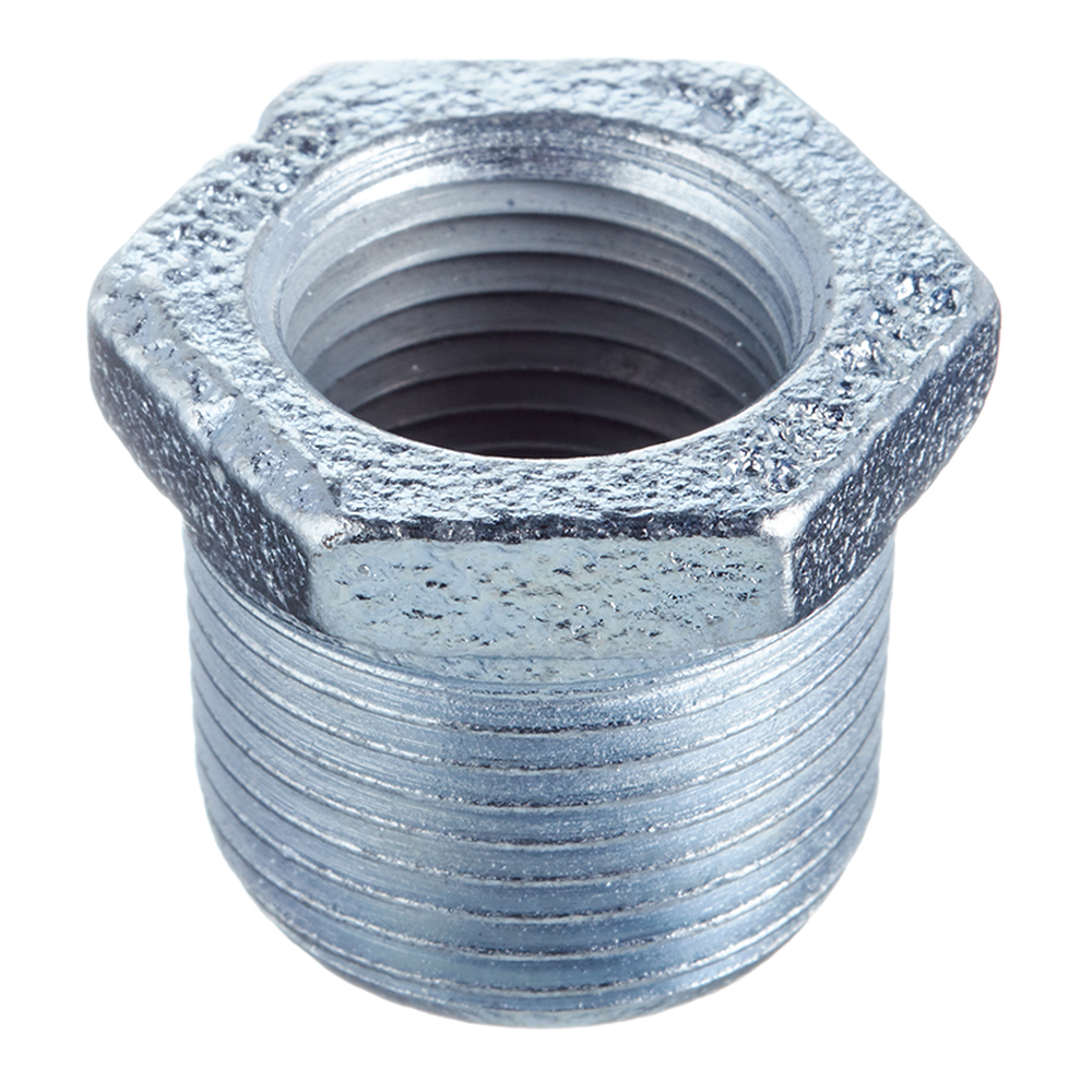 Reductie interior - exterior, 1/2", metal, argintiu
