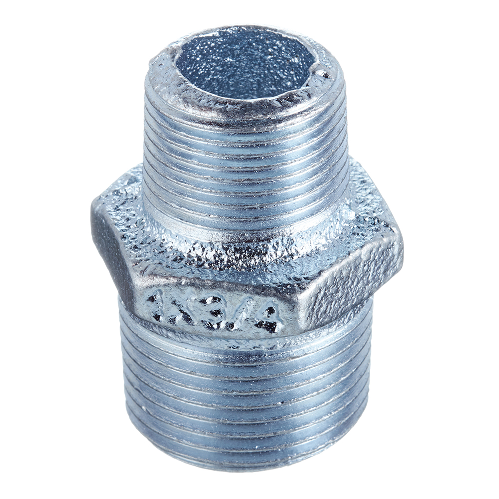 Reductie exterior - exterior, 1/2", metal, argintiu