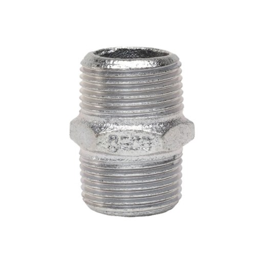Racord exterior - exterior, 1", metal, argintiu