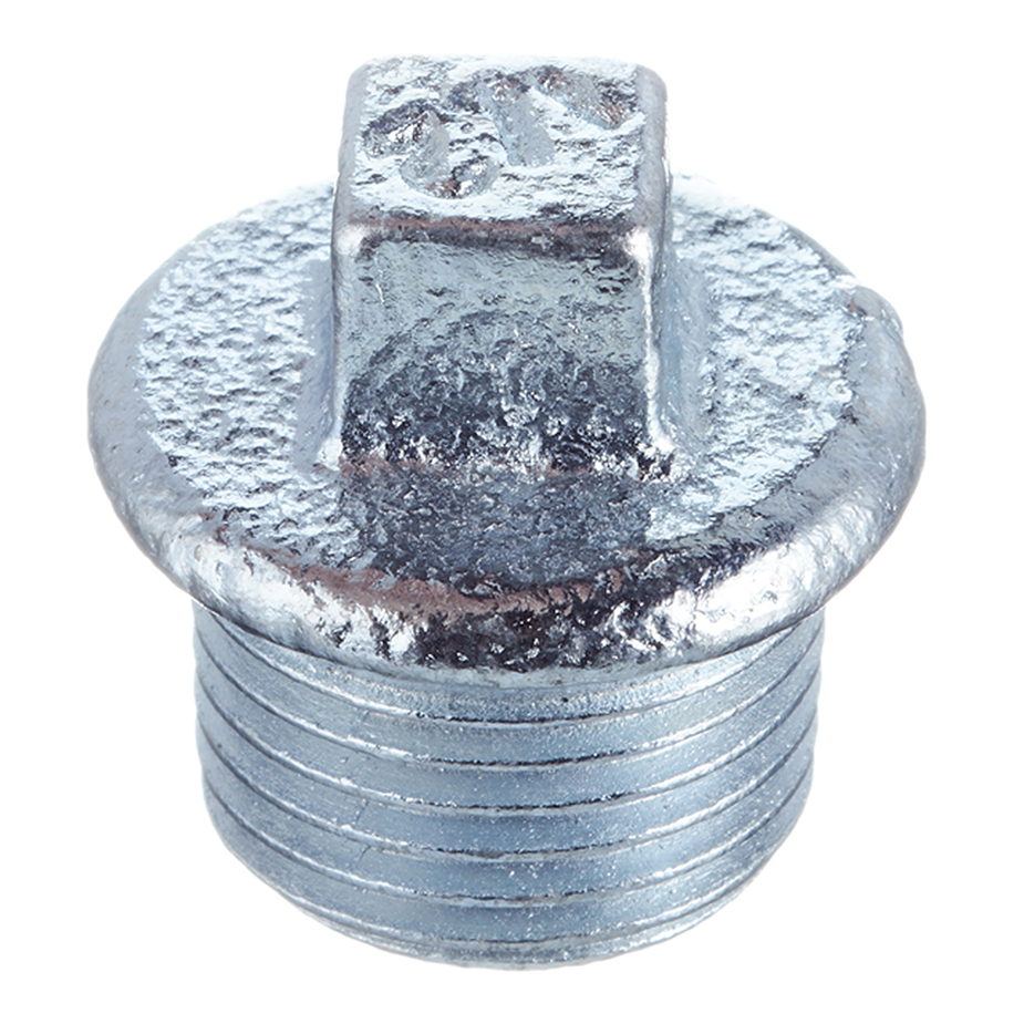 Dop exterior, 3/4", metal, argintiu