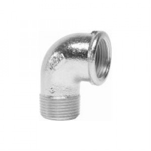 Cot interior - exterior, 3/4", metal, argintiu
