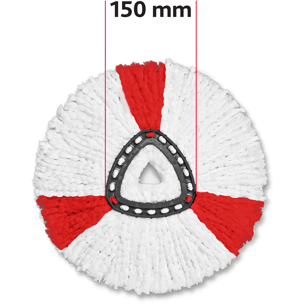 Rezerva mop VILEDA 46823 Easy Wring Turbo, alb-rosu