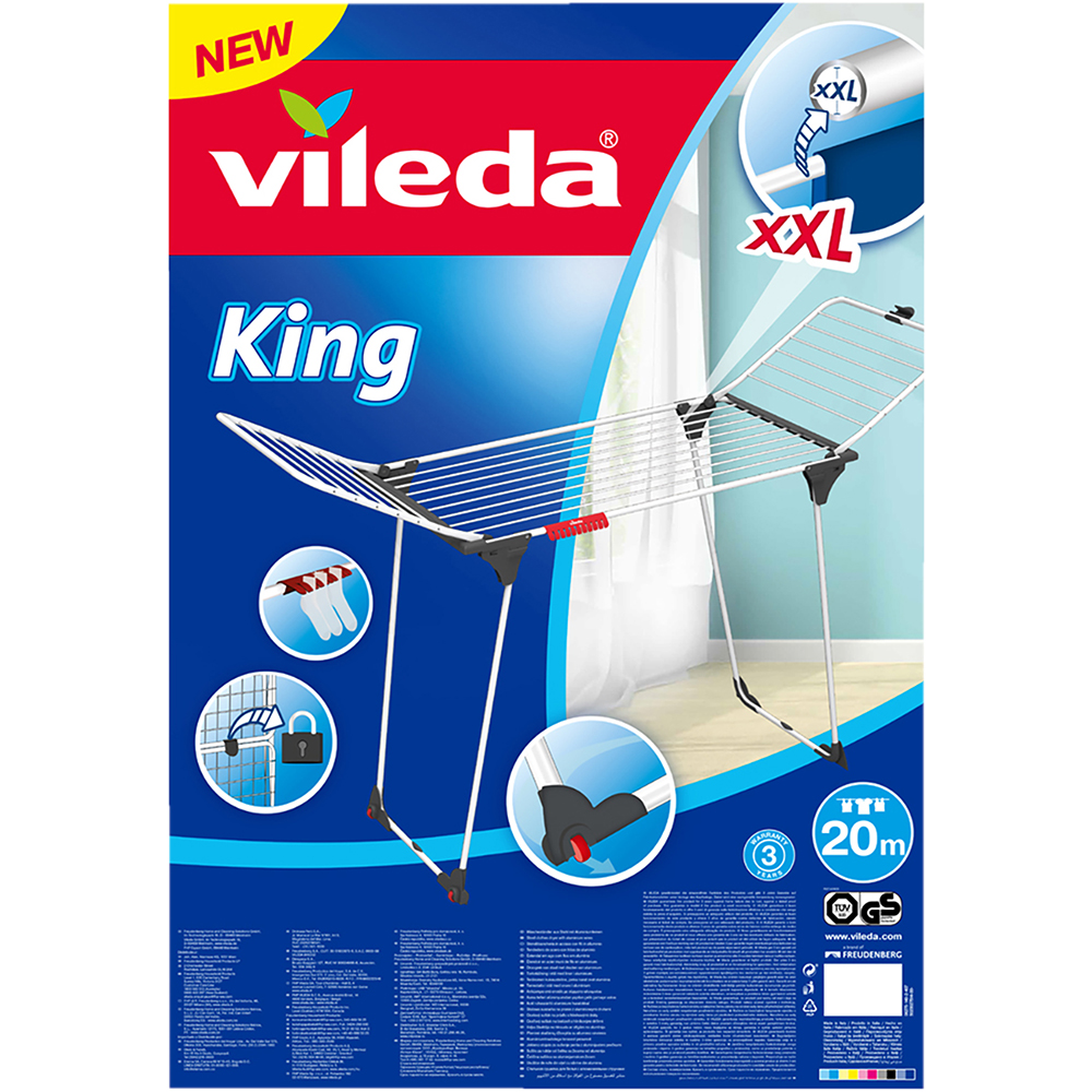 Uscator rufe VILEDA King 200, alb-negru