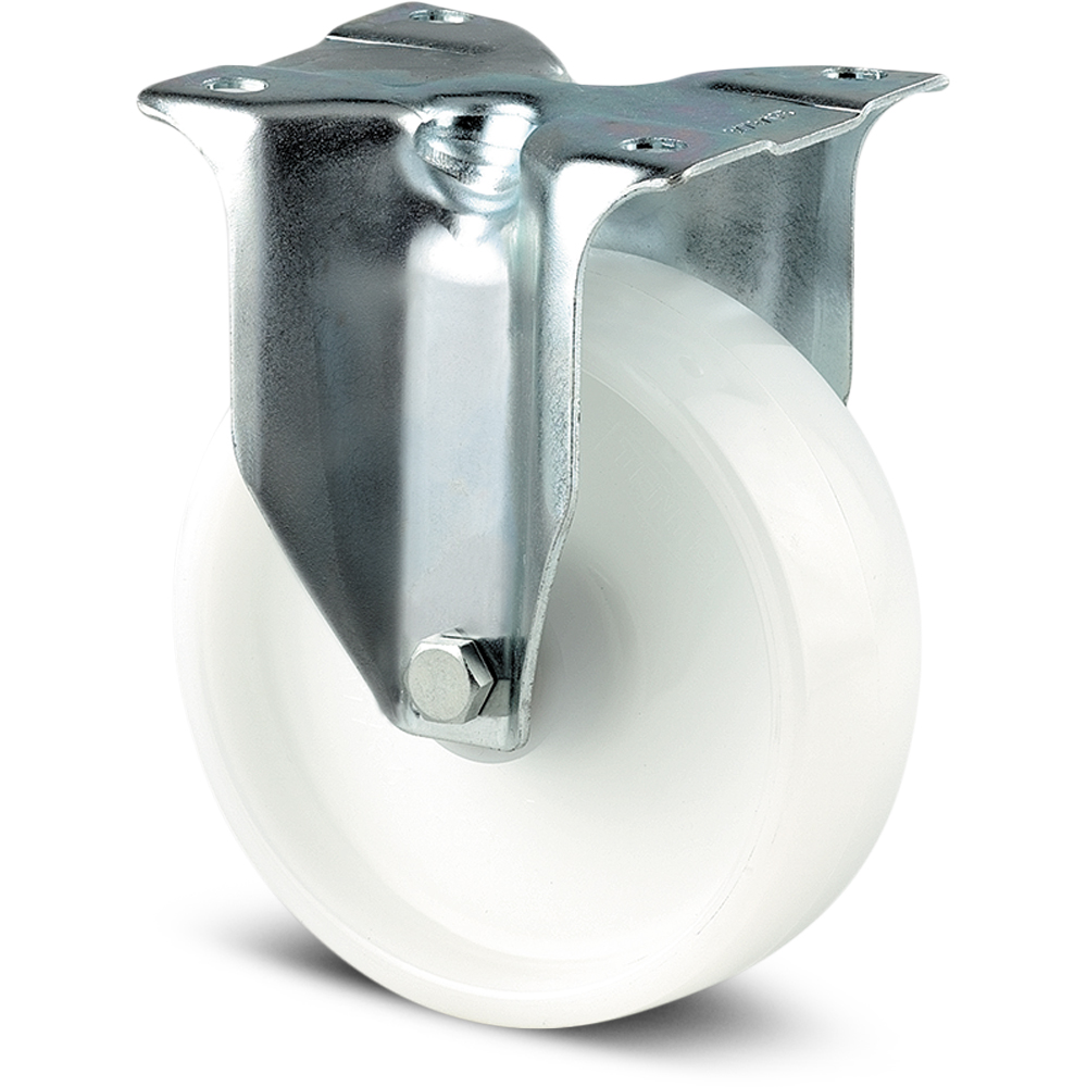 Roata pivotanta TENTE, poliamida, 100 mm, 200 kg, alb kg