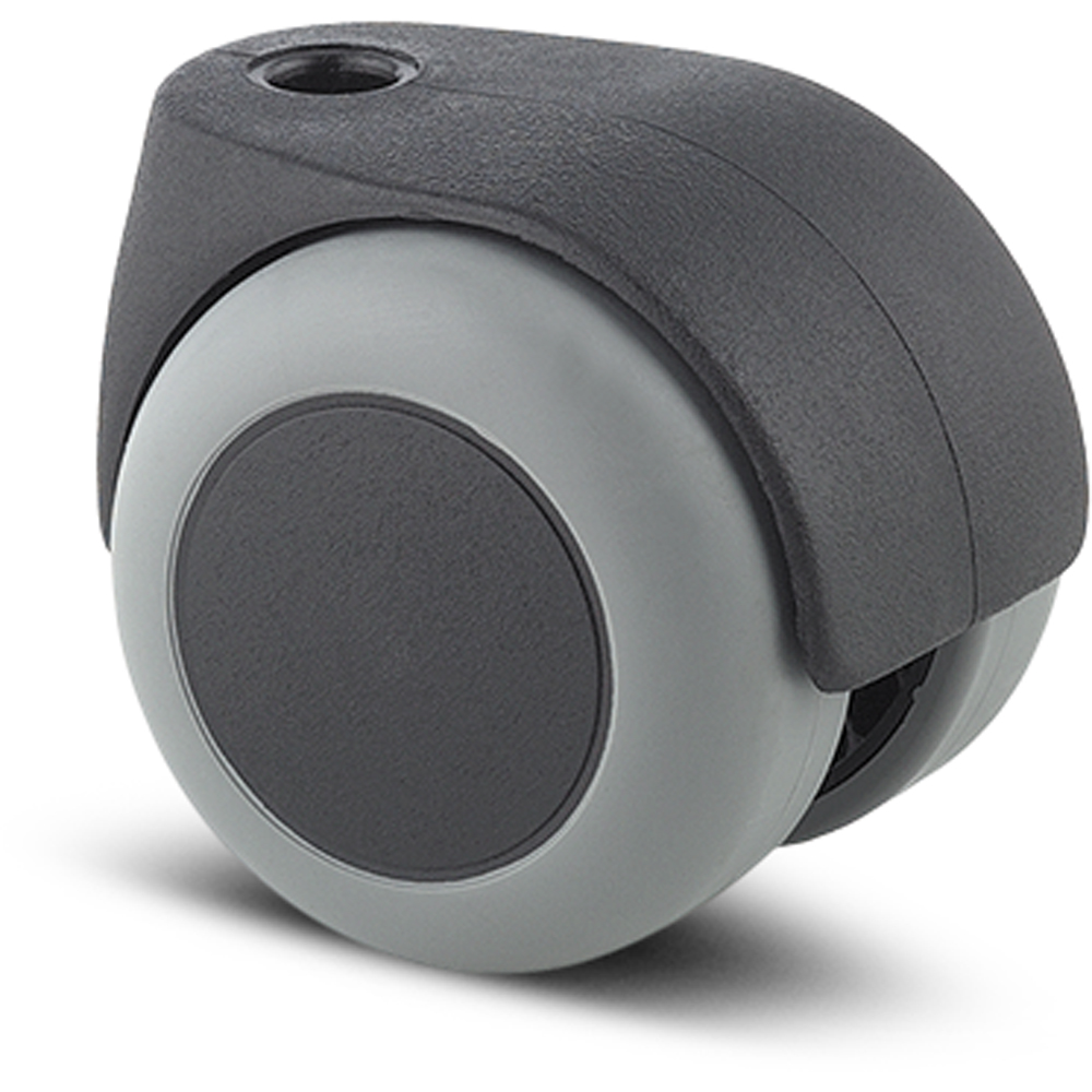 Roata pivotanta TENTE, cauciuc, 50 mm, 50 kg, gri