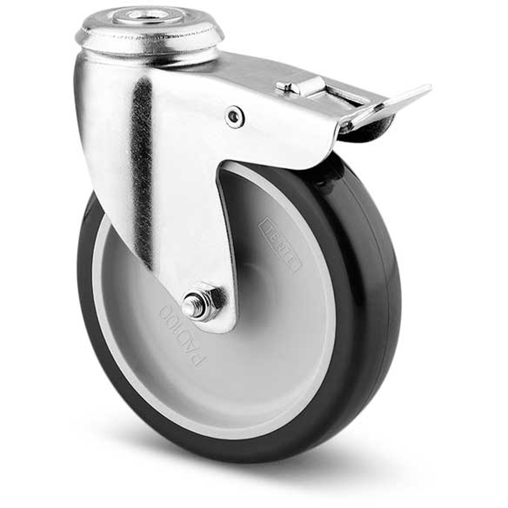 Roata pivotanta TENTE, poliuretan, 50 mm, 50 kg, gri