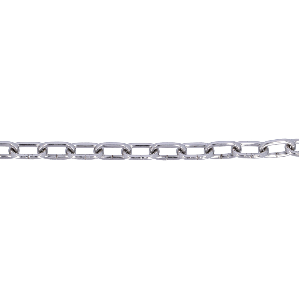 Lant sudat SUKI, zale scurte, inox marin (A4), D 4 mm, L 25 m