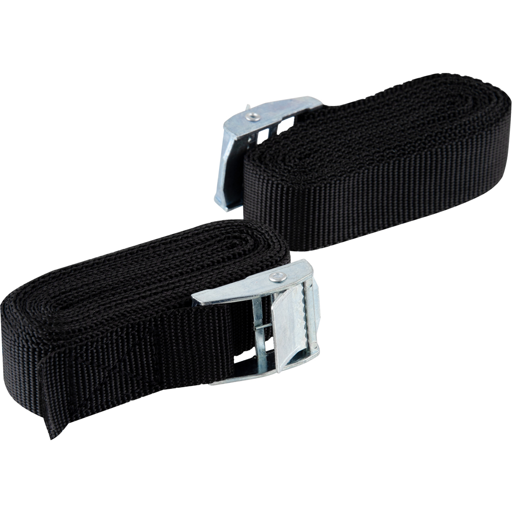 Set chinga de ancorare SUKI, cu catarama, 25 mm x 2.5 m, zinc, negru