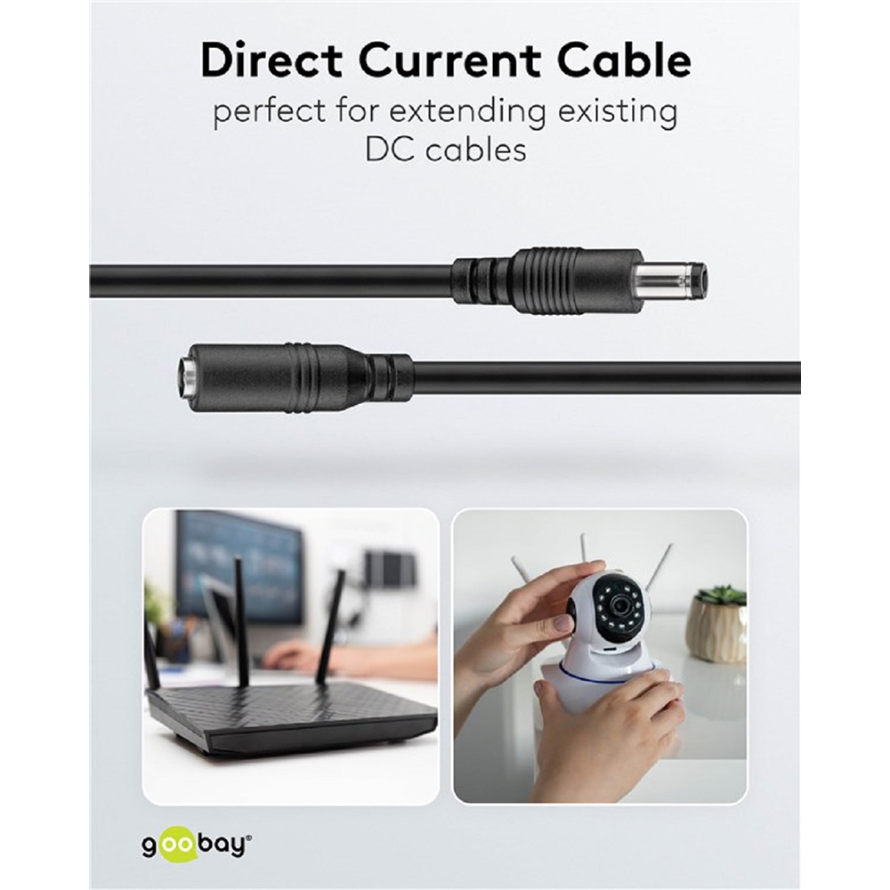 Cablu de prelungire GOOBAY,  10m, NG DC