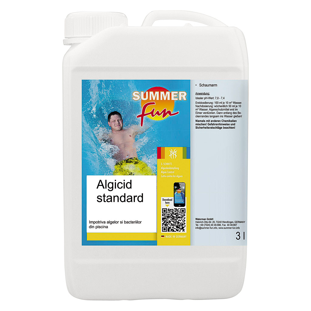 Tratament piscina SUMMER FUN, Algicid standard, 3 L  