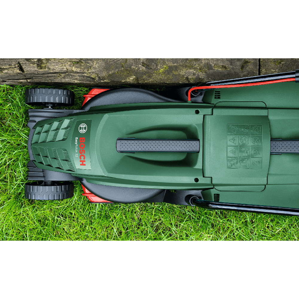 Masina de tuns gazon BOSCH Easy Rotak 32-215, Electrica, 1200W, latime taiere 32 cm, cos 31L, negru-verde