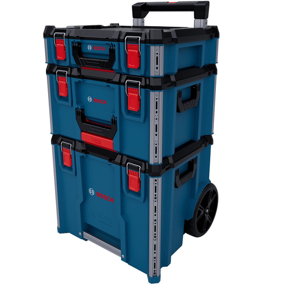 Cutie de transport scule BOSCH L-BOXX Contractor 1600A037DY, polipropilena, albastru
