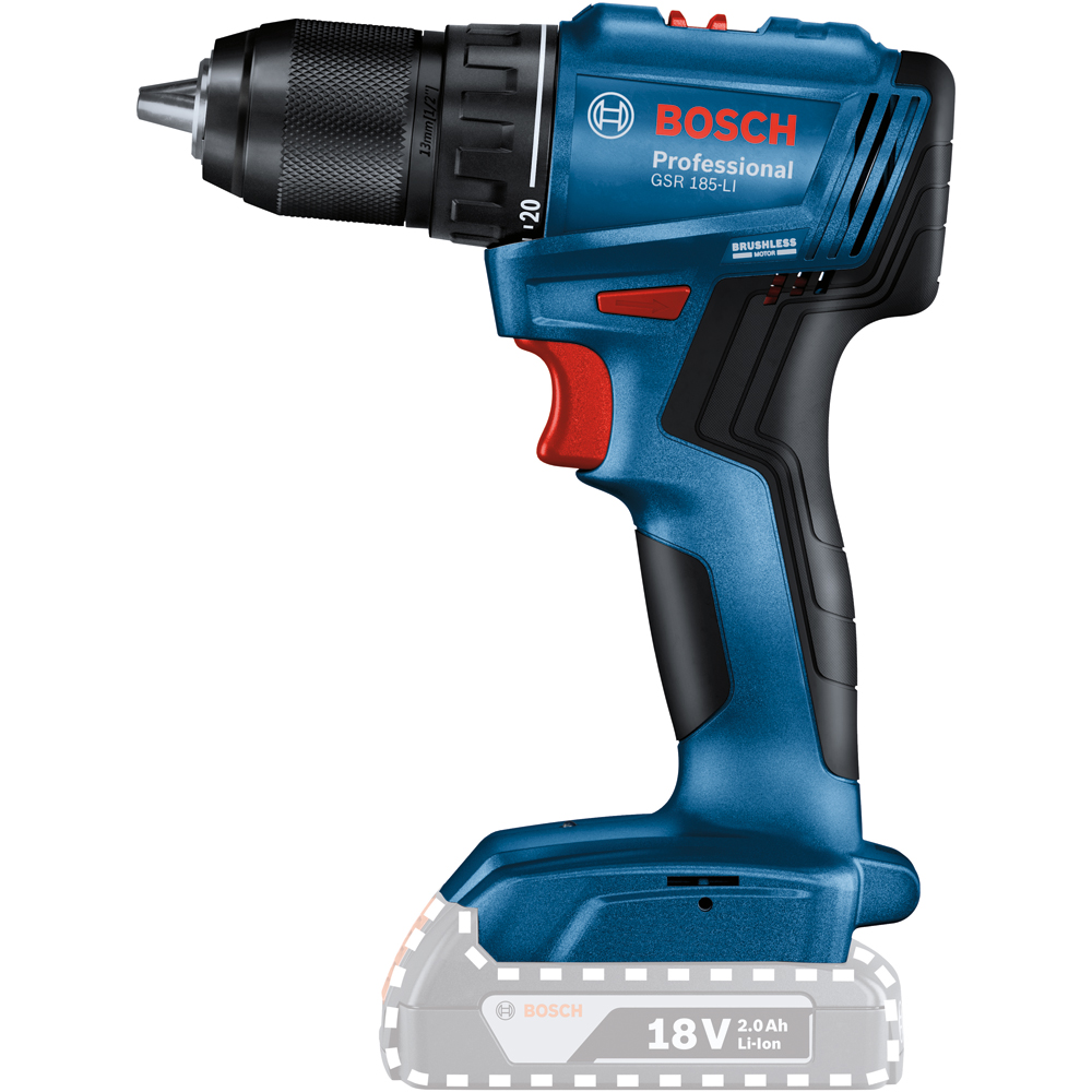 Masina de gaurit si insurubat Bosch Professional GSR 185-LI, 18V, 1900rpm, 50 Nm, fara acumulator