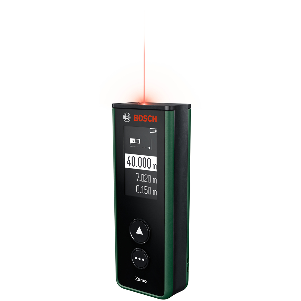 Telemetru laser BOSCH Zamo IV, raza 40m, precizie 2mm, verde