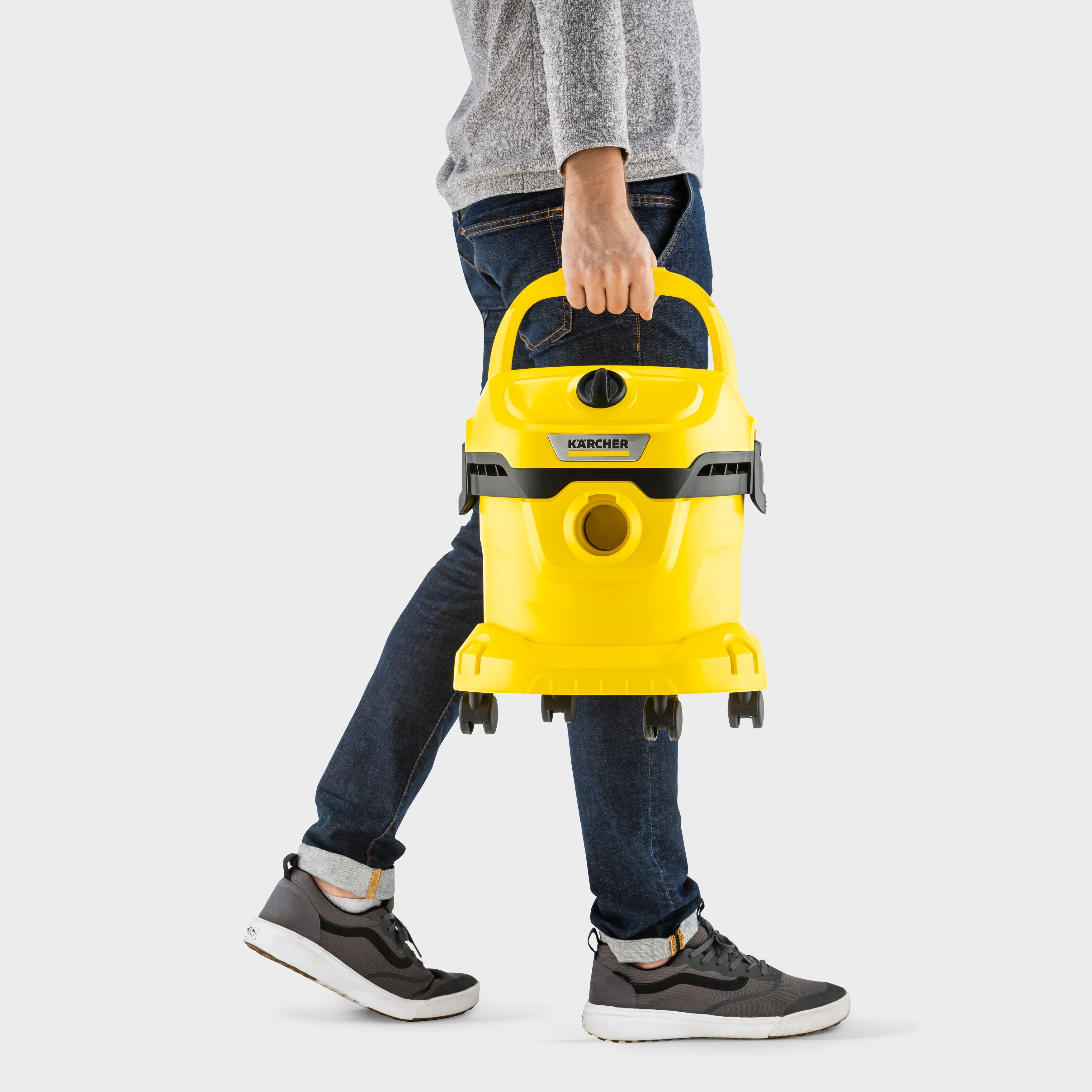 Aspirator multifunctional KARCHER WD2 V15 101267114, 15l, 1000W, 74dB, galben-negru 