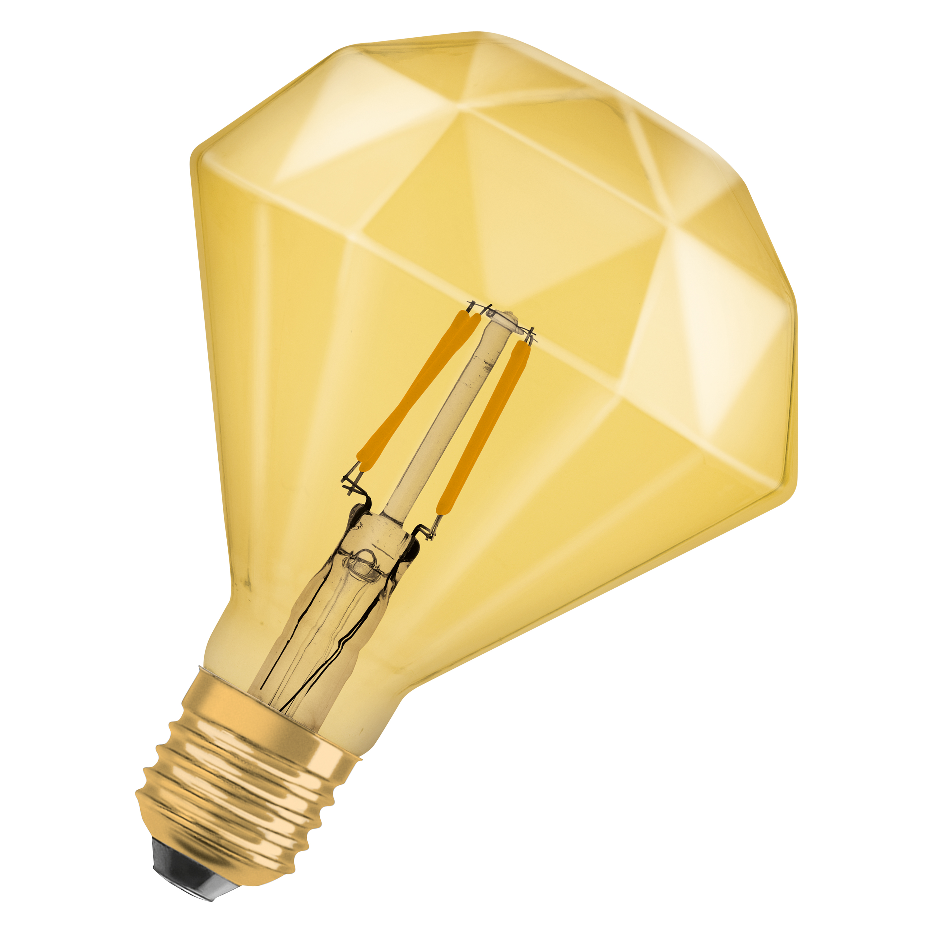 Bec LED decorativ, Osram, E27, 4.5W, 2500K, auriu