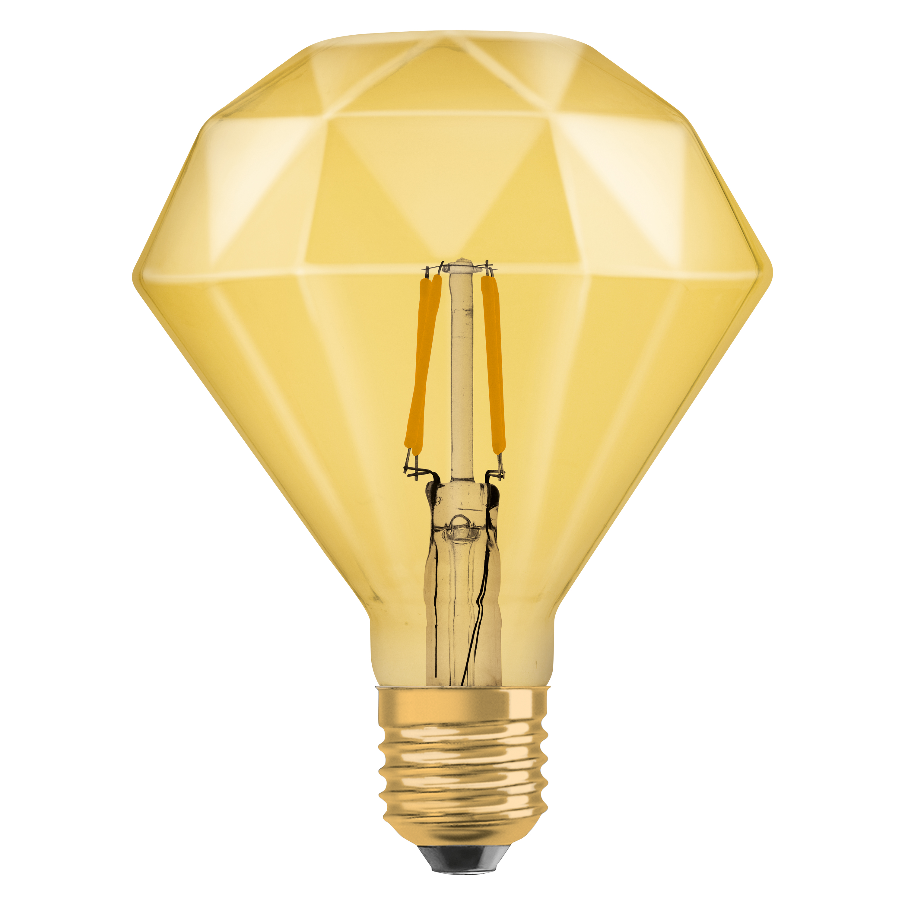 Bec LED decorativ, Osram, E27, 4.5W, 2500K, auriu