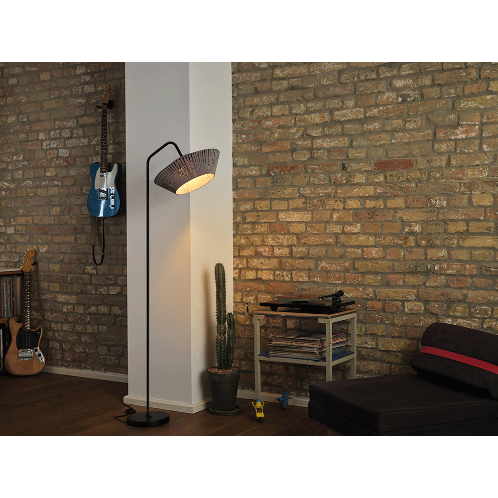 Lampa de podea OSRAM, E27, 10W, gri inchis