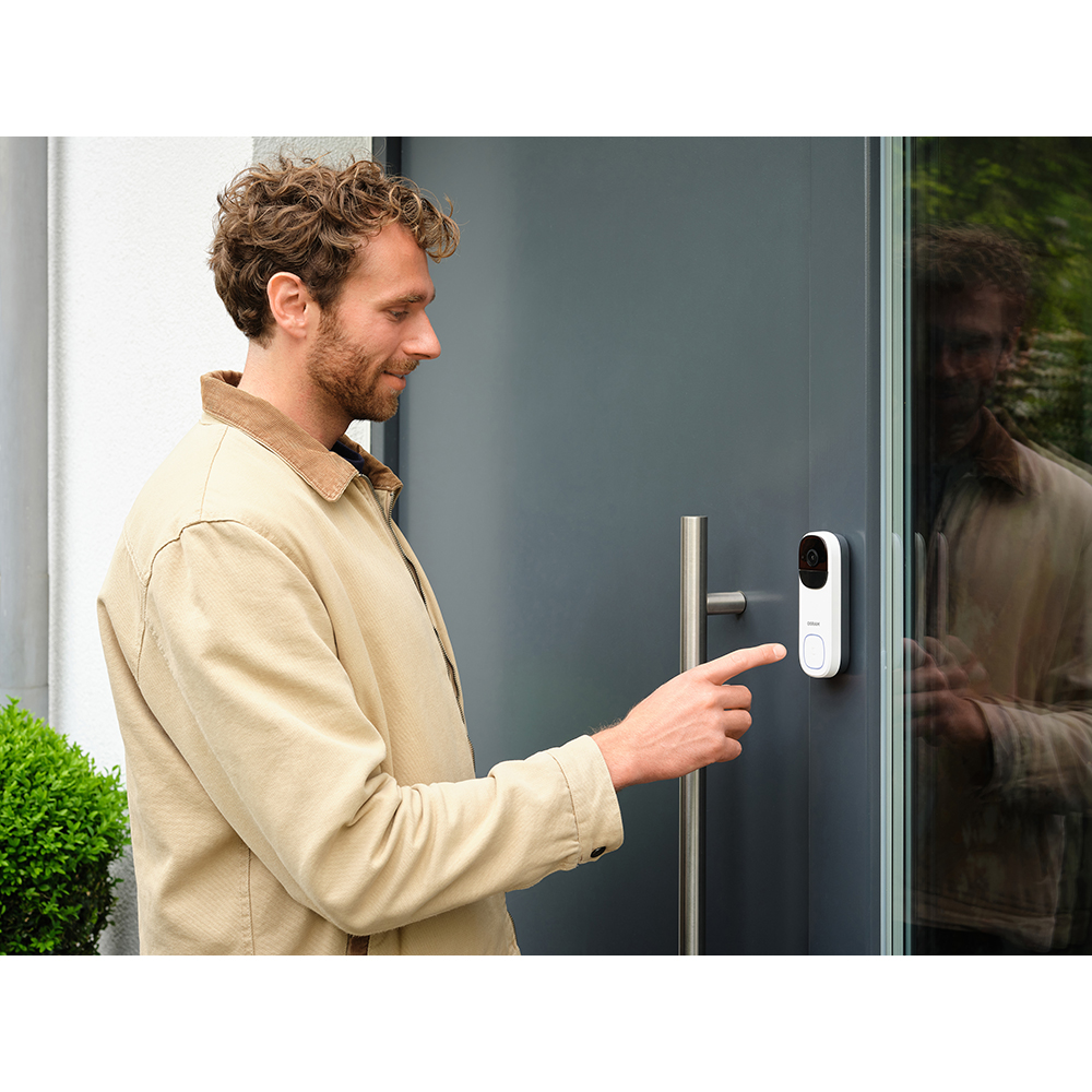 Sonerie video wireless OSRAM Smart+, 2K, 3MP, alb