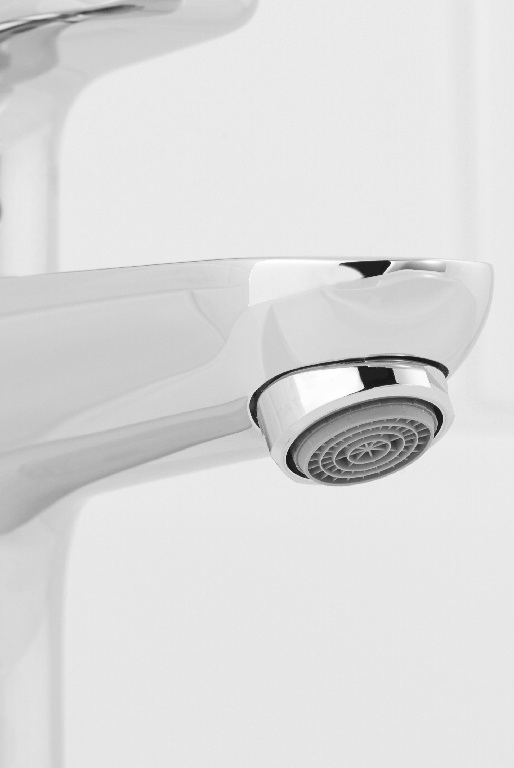 Baterie lavoar Hansgrohe Ecos 14057000, alama, argintiu
