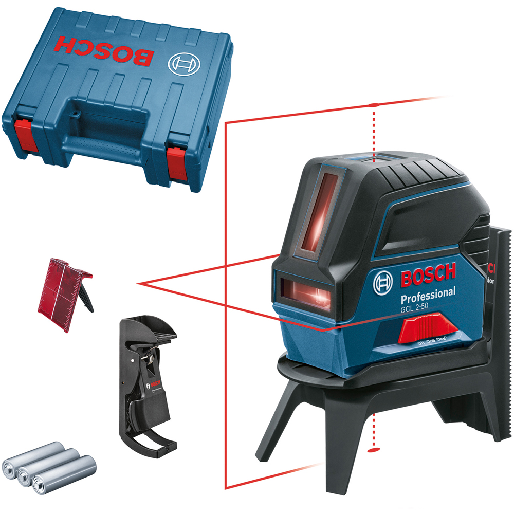 Nivela laser BOSCH PROFESSIONAL GCL 2-50, raza 50m, albastru
