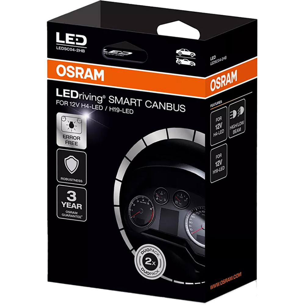 Anulator erori canbus OSRAM LEDriving Smart Canbus, pentru H4, H19, 12V, 2buc