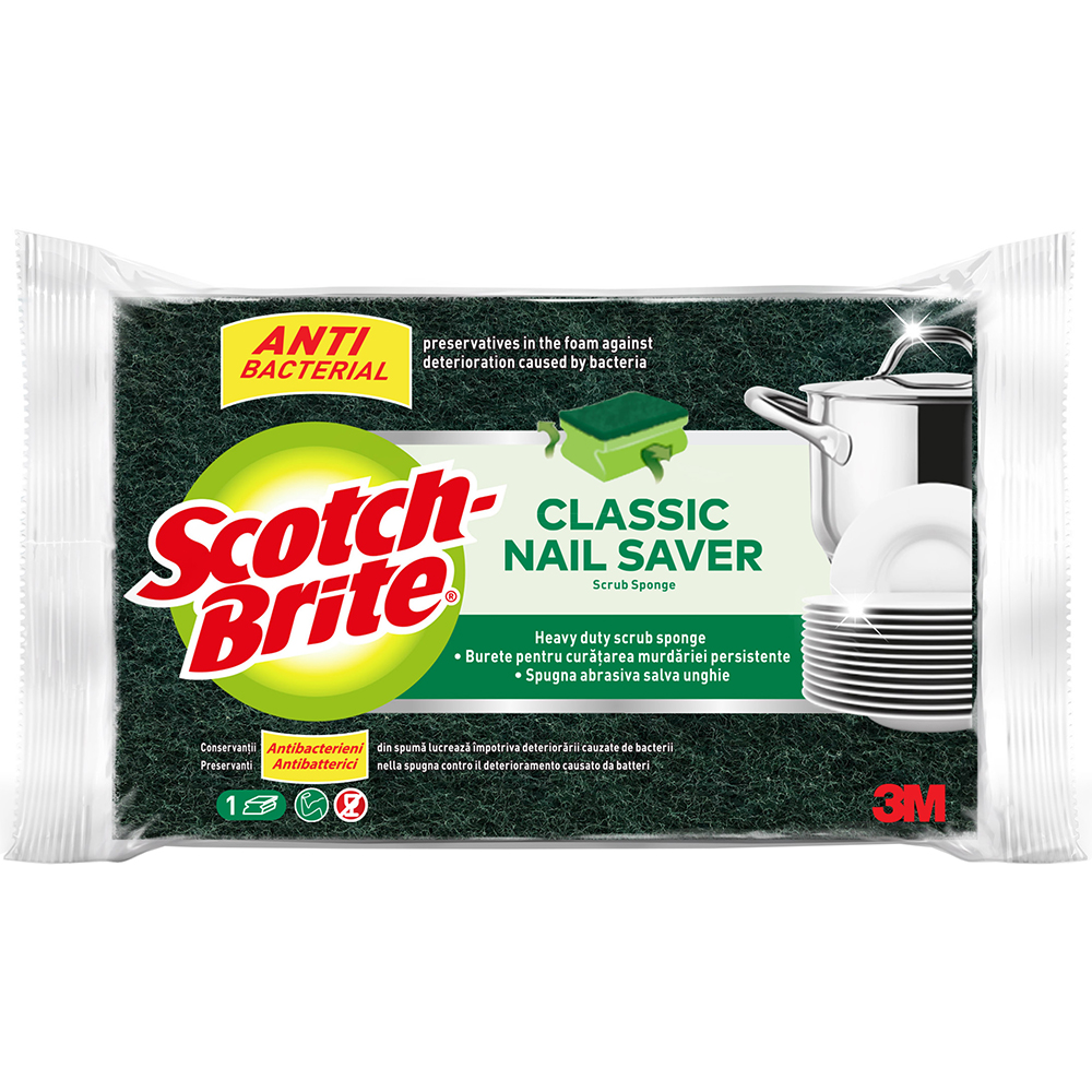Burete de vase SCOTCH-BRITE, multicolor, 1 bucata