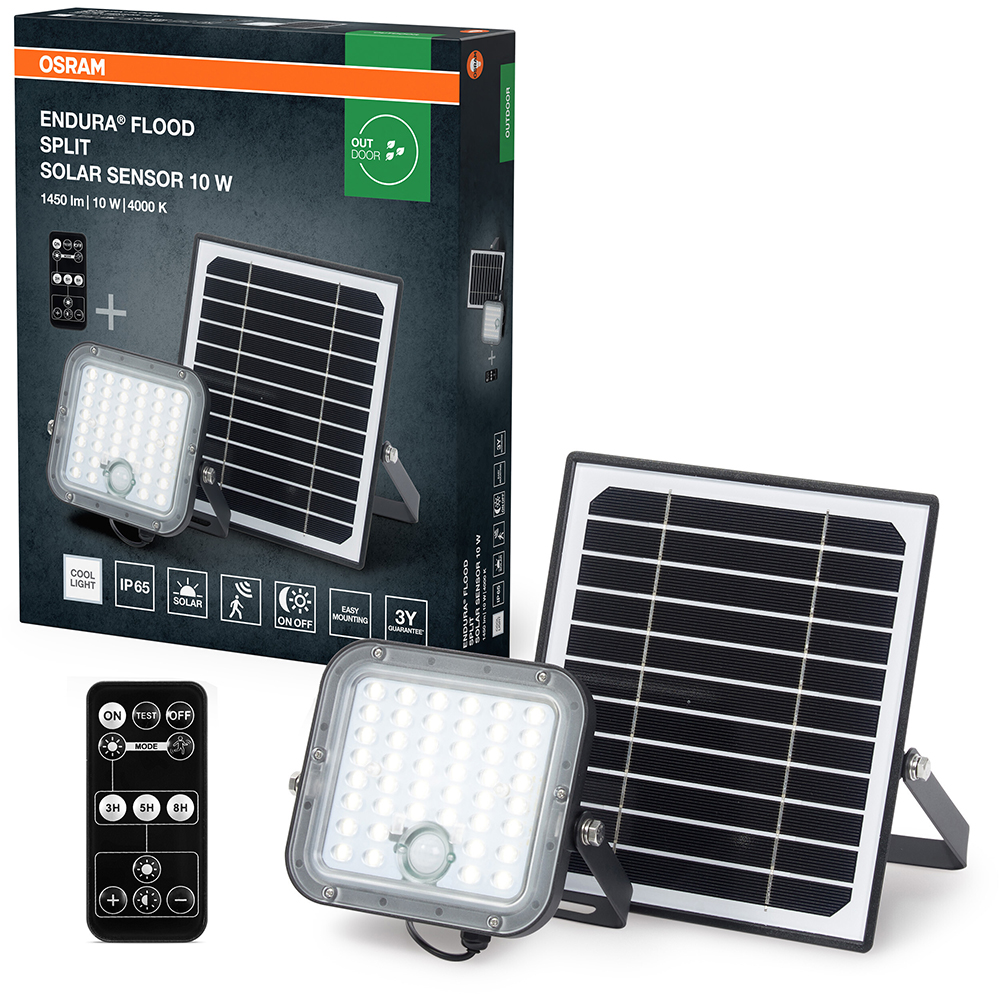 Proiector LED OSRAM Endura Flood Split, 10W, 1450LM, 4000K, IP65, negru