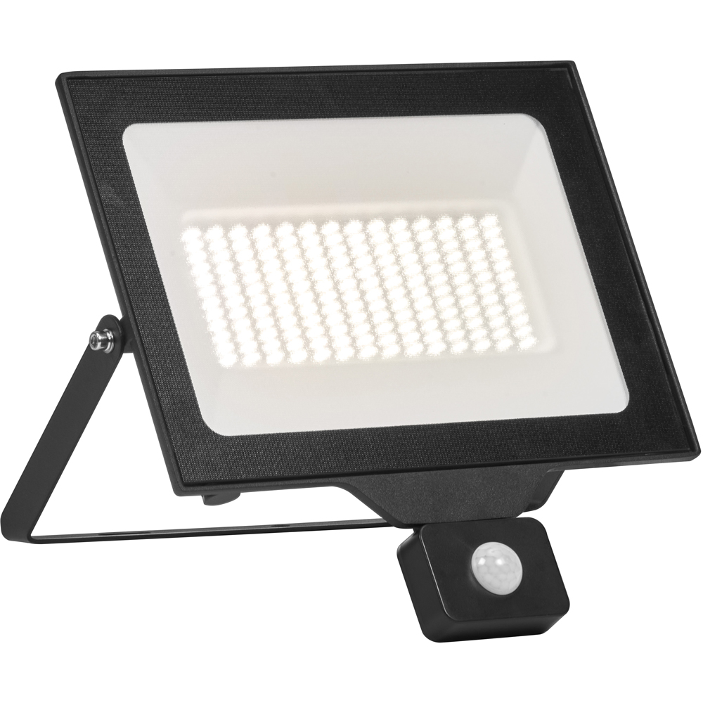 Proiector LED OSRAM, senzor PIR, 100W, 10000lm, 4000K, IP65, Negru