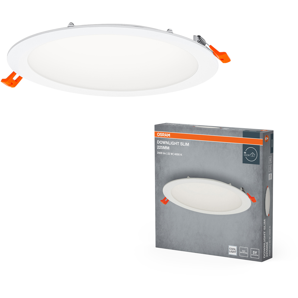 Spot incastrat OSRAM, 22W, 2000lm, lumina neutra, IP20, alb