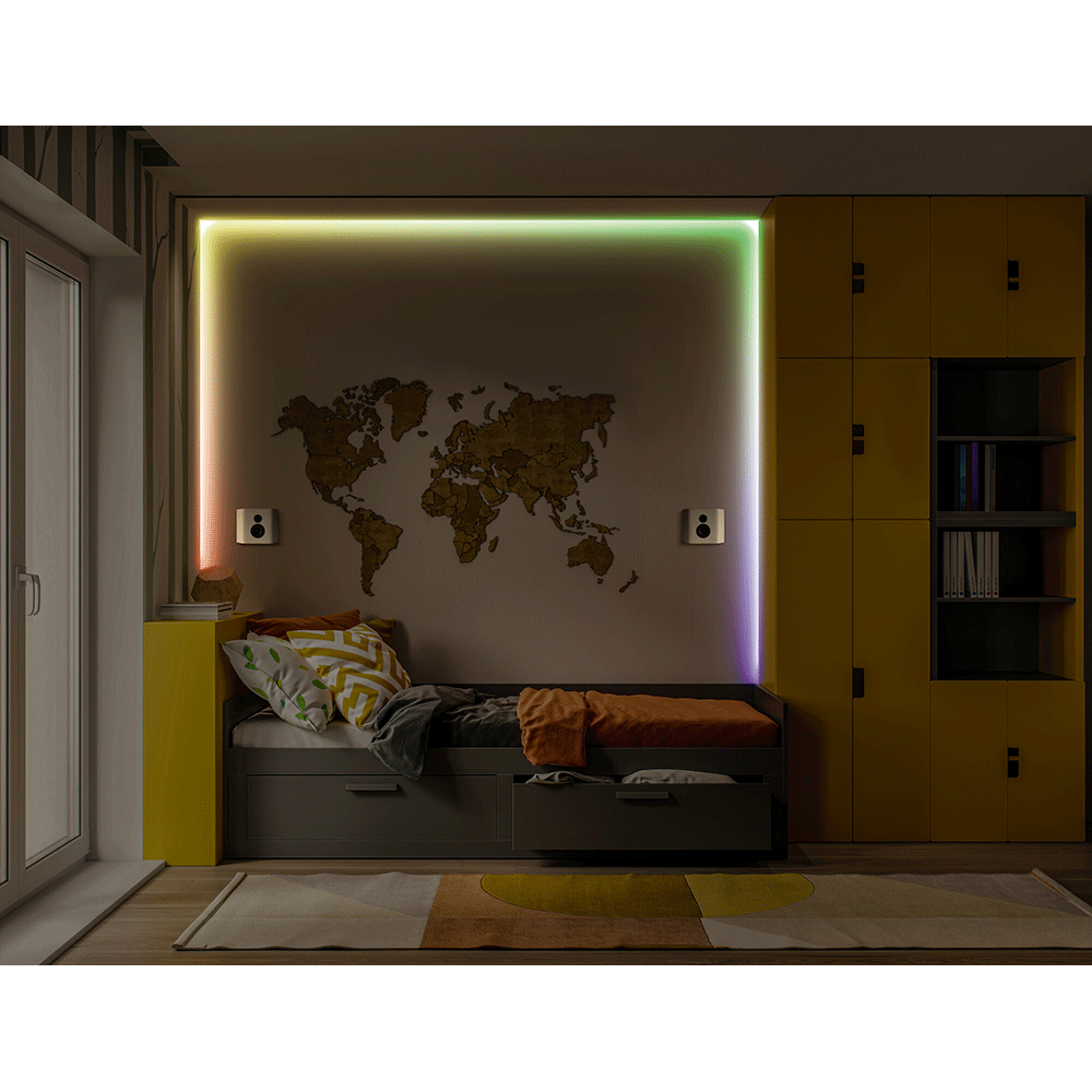 Banda LED OSRAM 5M, 20W, RGB, telecomanda, 5m