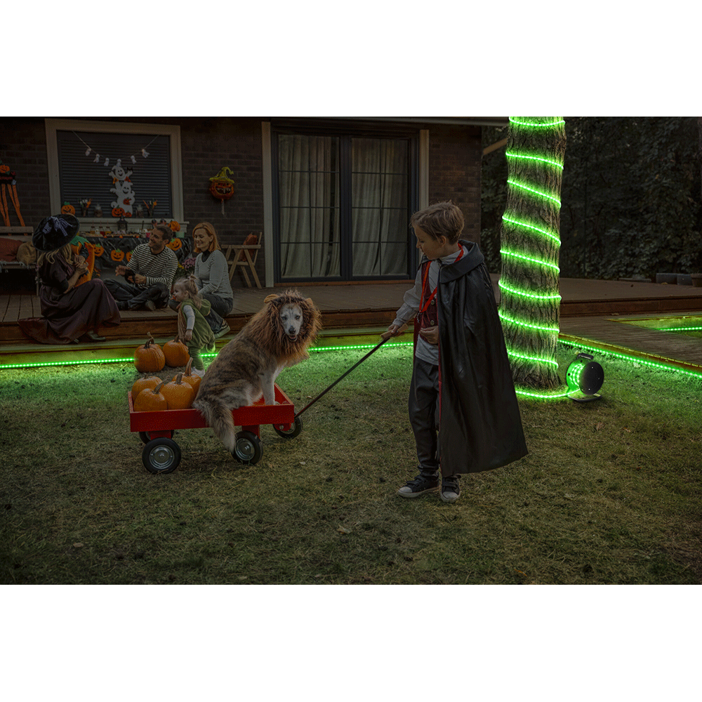 Banda LED exterior OSRAM, 135W, RGB, telecomanda, 20m