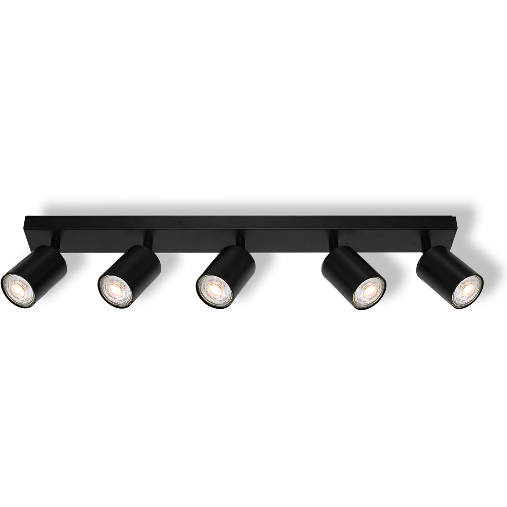 Spot OSRAM Elemental, 5 x GU10 6W, LED IP20, negru