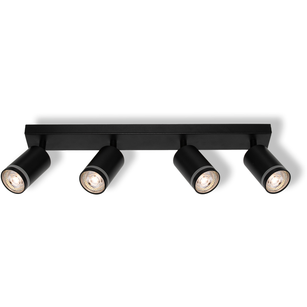 Spot OSRAM Pulse, 4 x GU10, 6W, LED, IP20, negru