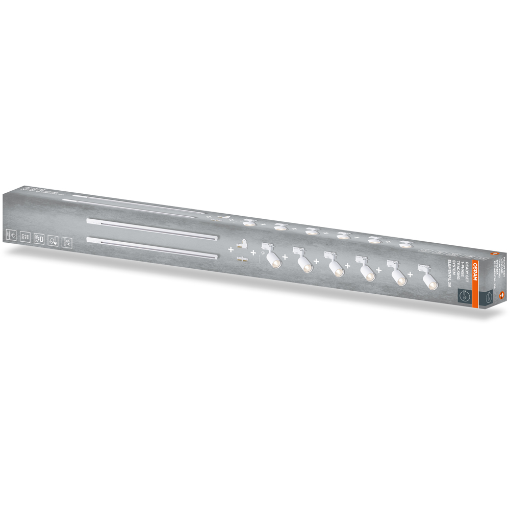 Sina OSRAM Elemental, 6 proiectoare, alb