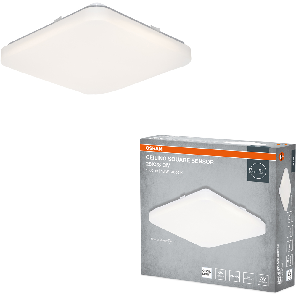Plafoniera LED OSRAM, 18W, 1980lm, 4000K, IP20, alb