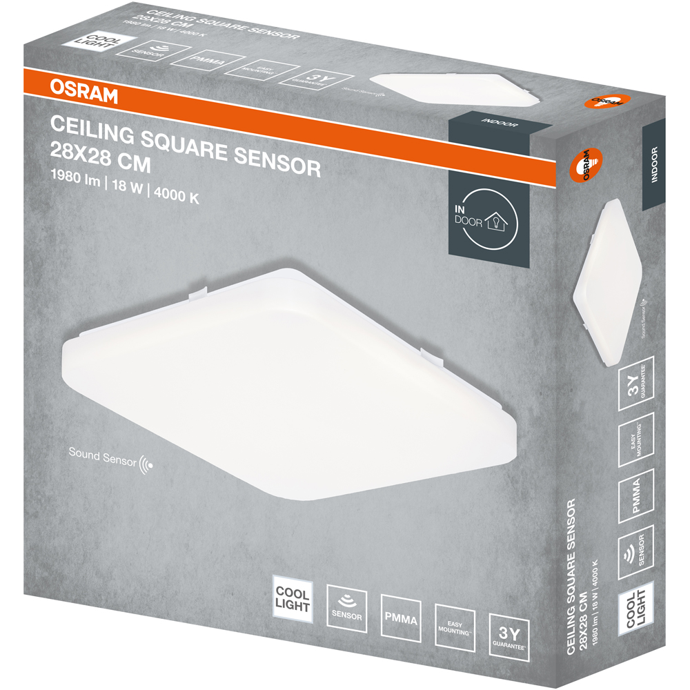 Plafoniera LED OSRAM, 18W, 1980lm, 4000K, IP20, alb