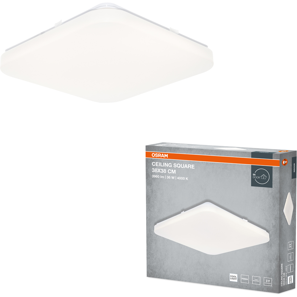 Plafoniera LED OSRAM, 24W, 2640lm, 4000K, IP20, alb