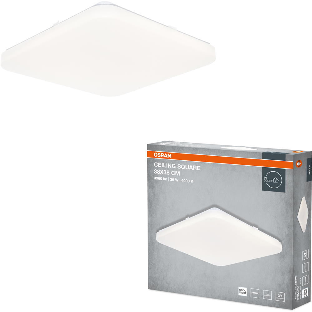 Plafoniera LED OSRAM, 36W, 3960lm, 4000K, IP20, alb