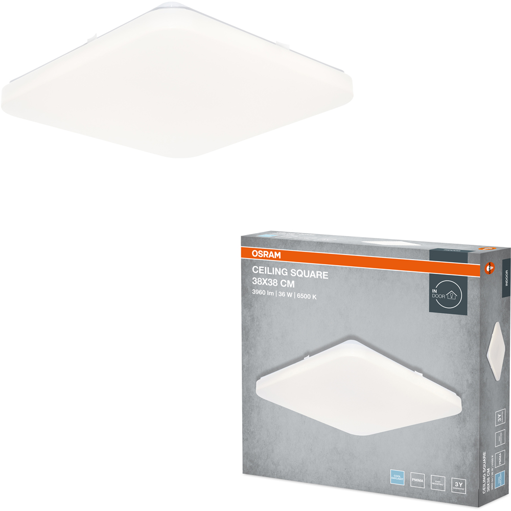 Plafoniera LED OSRAM, 36W, 3960lm, 6500K, IP20, alb