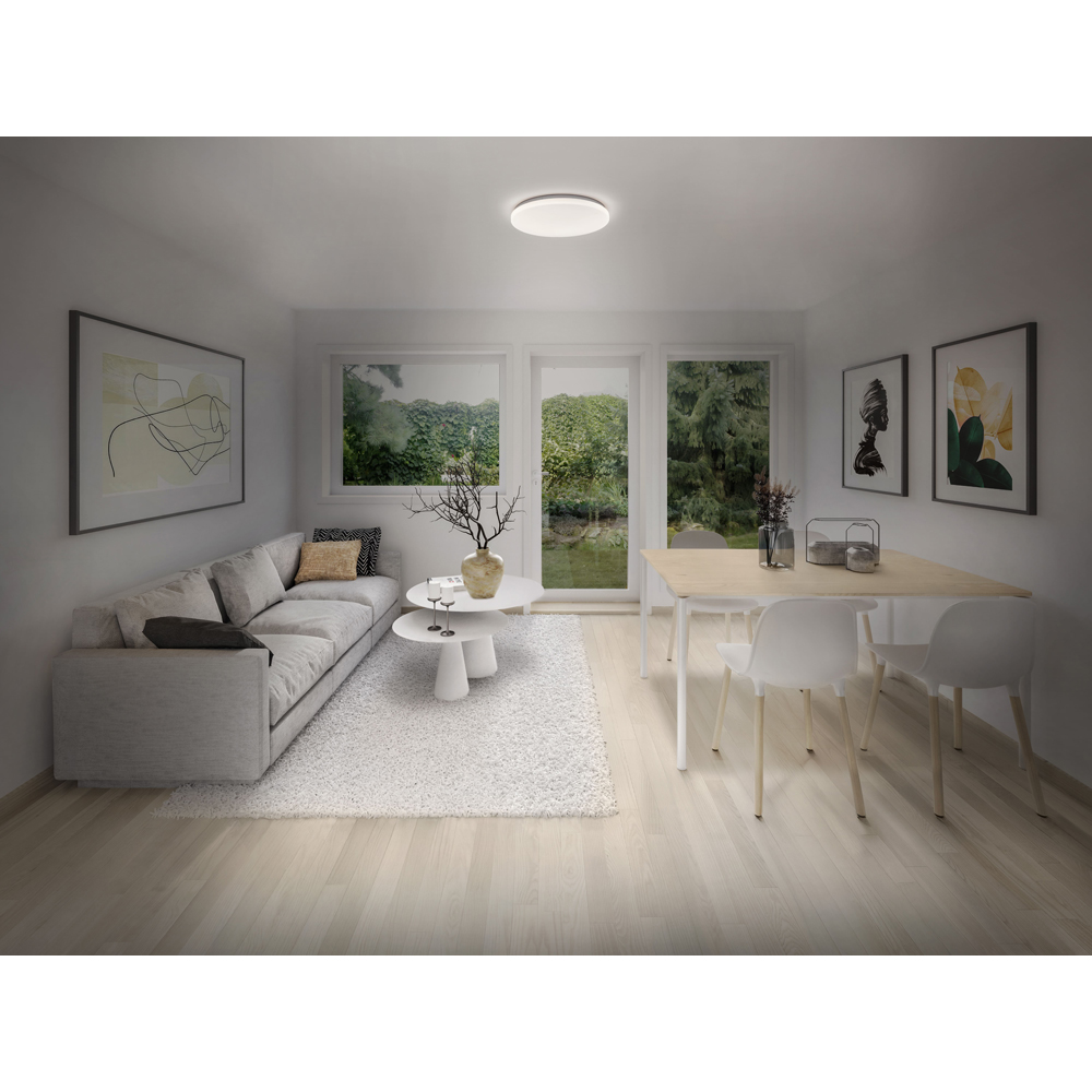 Plafoniera LED OSRAM Orbis Ghost, 50W, 5800lm, 6500K, IP20, alb