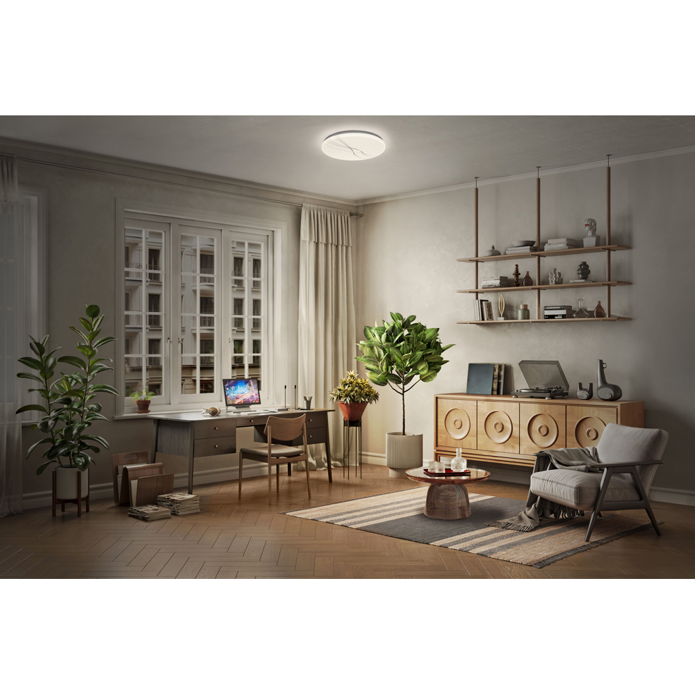 Plafoniera LED OSRAM Orbis Brush, 50W, 5800lm, 6500K, IP20, alb