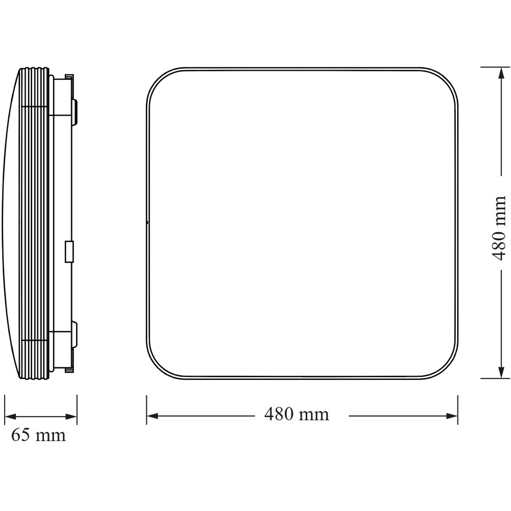 Plafoniera LED OSRAM Grido SQ, 72W, 7920lm, 3000K, IP20, alb